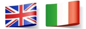 English-Italian flags